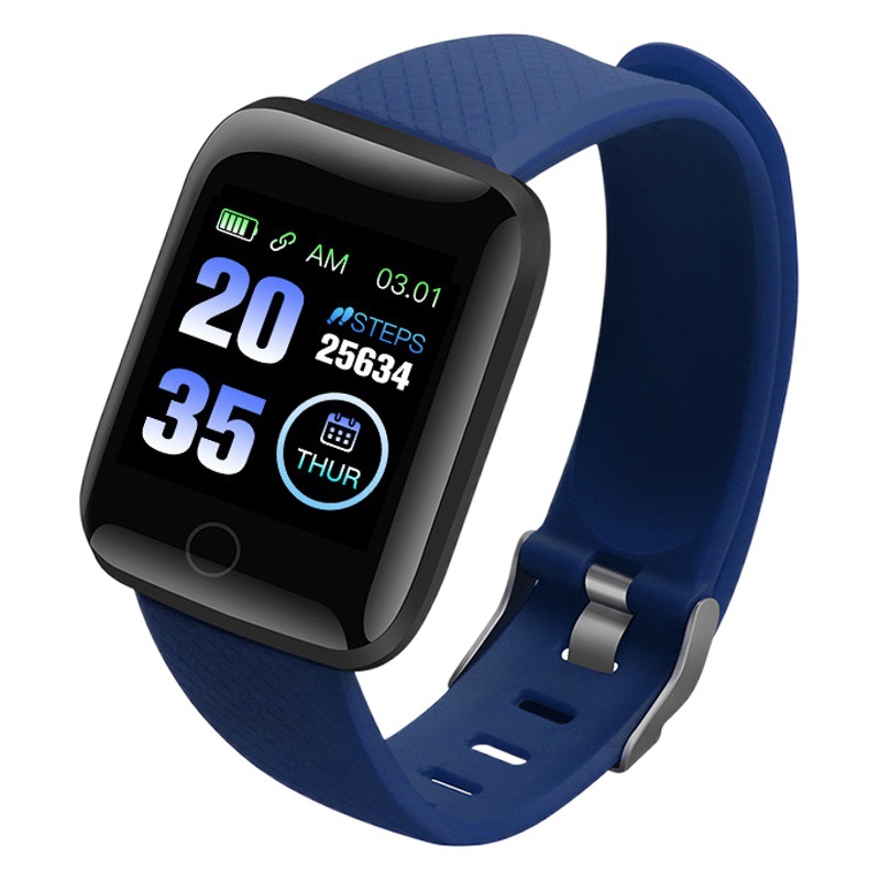 Pulsera inteligente impermeable 116plus con NFC, monitor de frecuencia cardíaca, presión arterial, oxígeno en sangre, monitorización del sueño, recordatorio de llamadas, contador de pasos y funciones de salud.