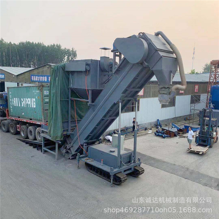 广东铁路矿粉集装箱卸灰装罐机粉煤灰集装箱卸车机密封无尘卸灰机