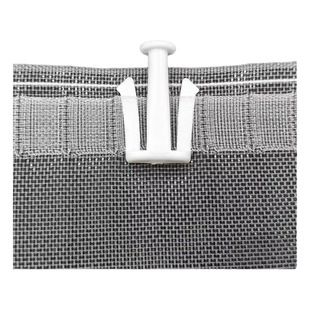 Cross-Border Wholesale Curtain Hook Three-Prong Hook Accessories Curtain Fabric Hook White Plastic Hook and Curtain Ring Accessories