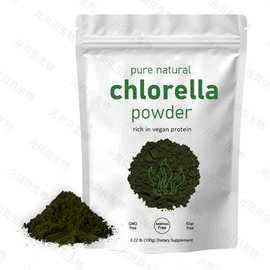 工厂跨境热卖小球藻粉现货实拍100g富含纯素蛋白破壁小球藻提取物