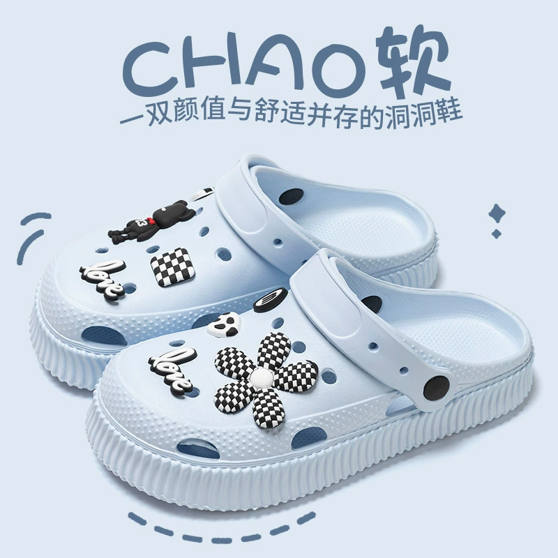Закрытые сабо в стиле crocs, женские и мужские, для улицы, разные размеры