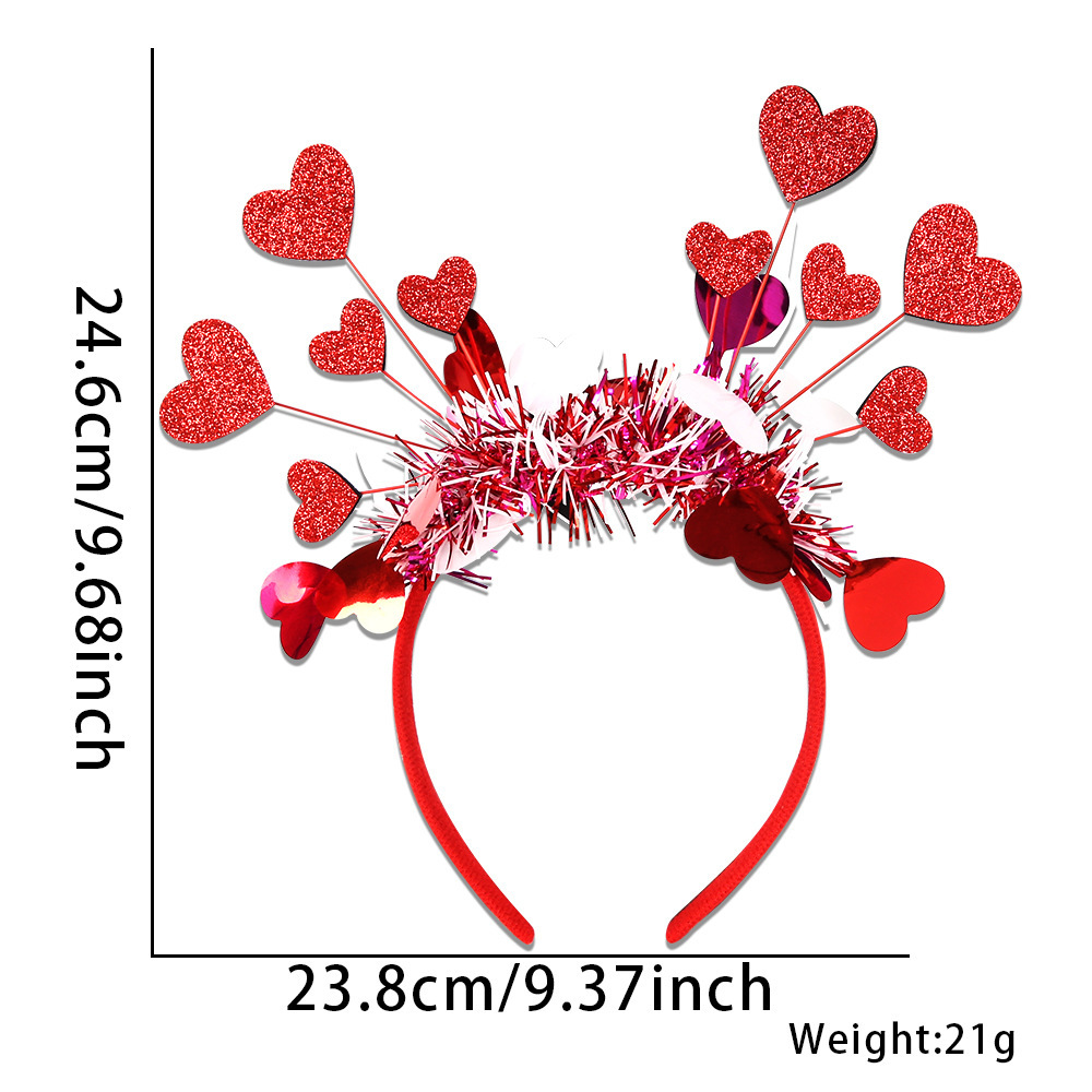 Europa y América nuevo estilo de un solo partido decoración diadema accesorios para el cabello bar decoraciones del Día de San Valentín amor diadema cabeza hebilla props