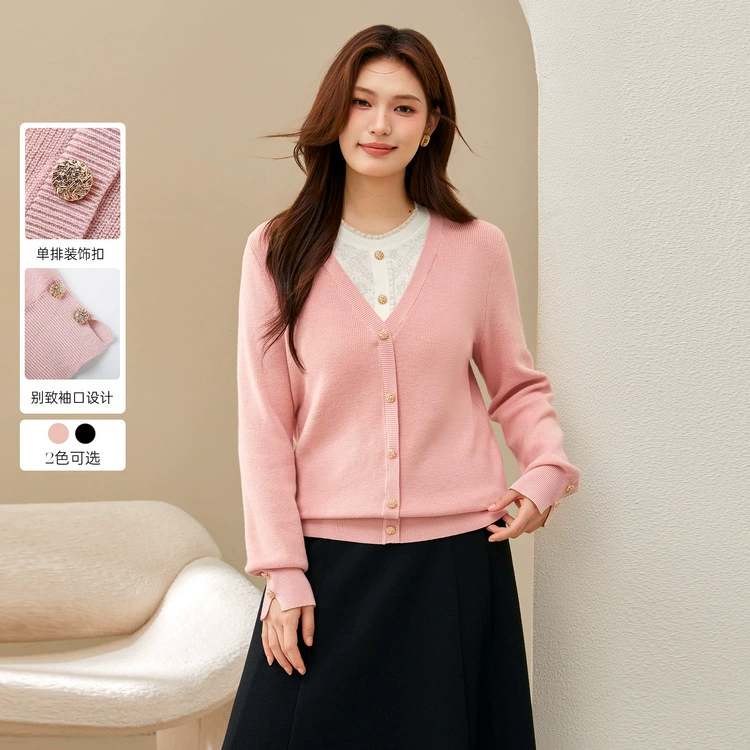 [Конструктор поддельный два элегантных и дикого тонкого трикотажа] Flex Show Женская толстая мм зимняя одежда новый