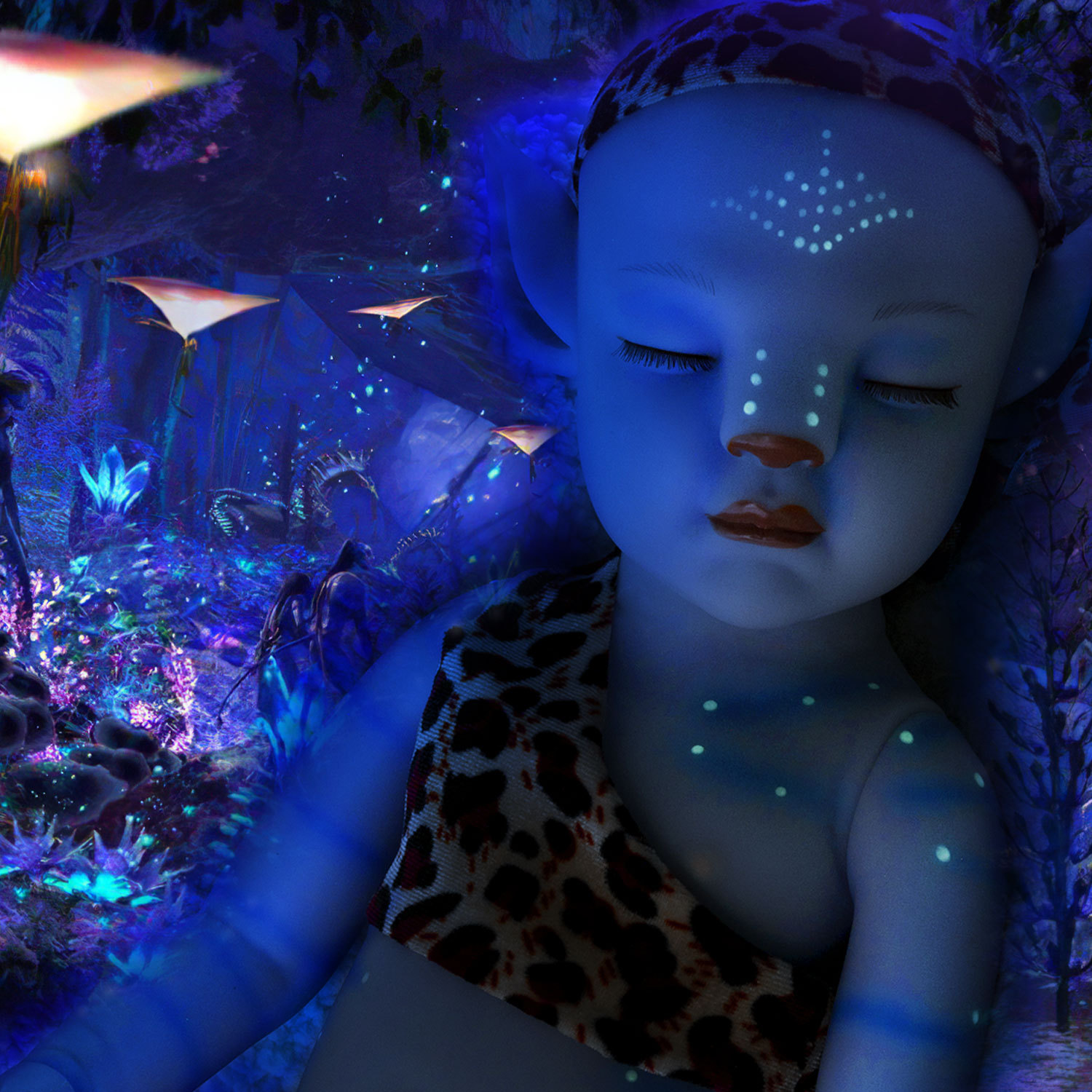 22 pulgadas 55cm renacimiento muñeca simulación bebé versión luminosa reborn baby avatar