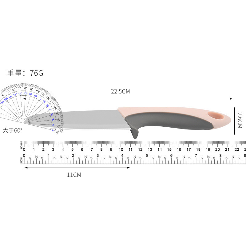 Fabricantes al por mayor cuchillo de fruta de acero inoxidable cuchillo de fruta creativo cuchillo de cocina multifuncional mango antideslizante cuchillo de fruta