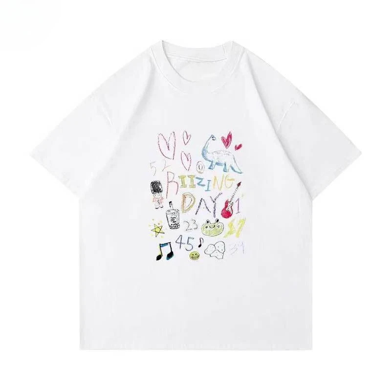 European Size Cross-Border Riiz Women's Cotton T-Shirt, Same as Riizgdin, Grand Concert T-Shirt for Men in European and American Style European Size Cross-Border Riiz Women's Cotton T-Shirt, Same as Riizgdin, Grand Concert T-Shirt for Men in European and American Style