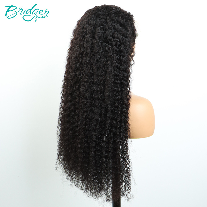 Parrucca di capelli veri ricci crespi frontali in pizzo 13*4 parrucche di capelli umani_voghion.com