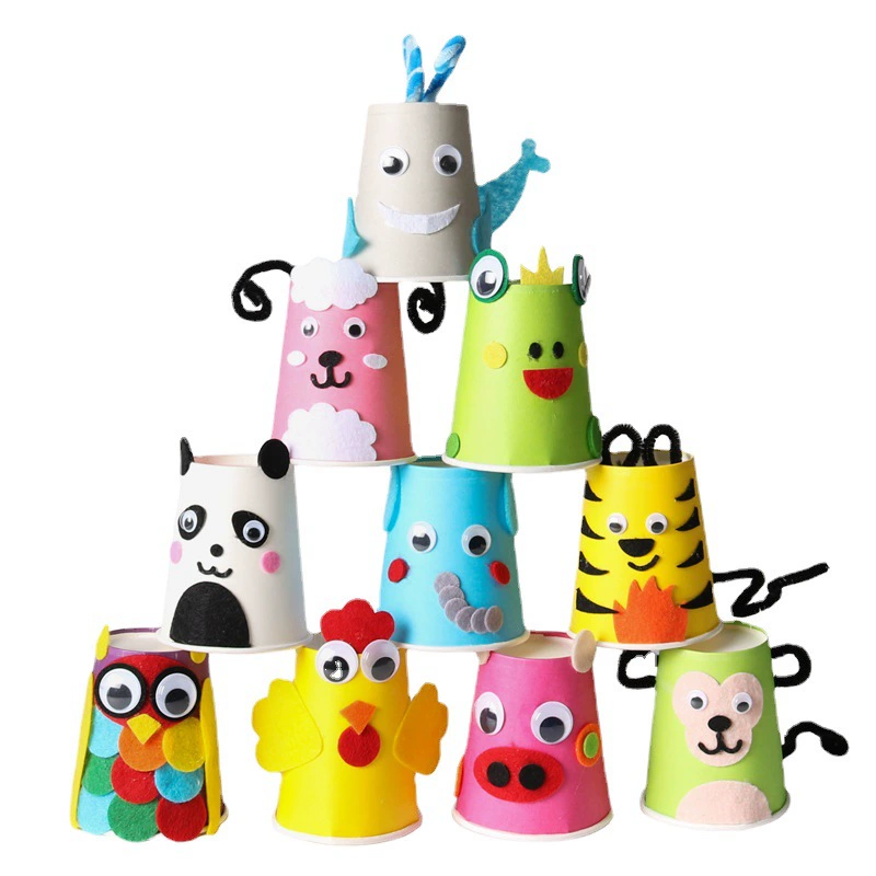 Adhesive sticker, doll for early age, DIY