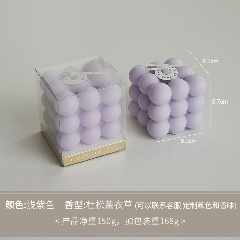 Cubo de Rubik Vela Regalos de mano Ambiente creativo transfronterizo Adornos hechos a mano Regalos de cumpleaños Personalización de velas aromáticas