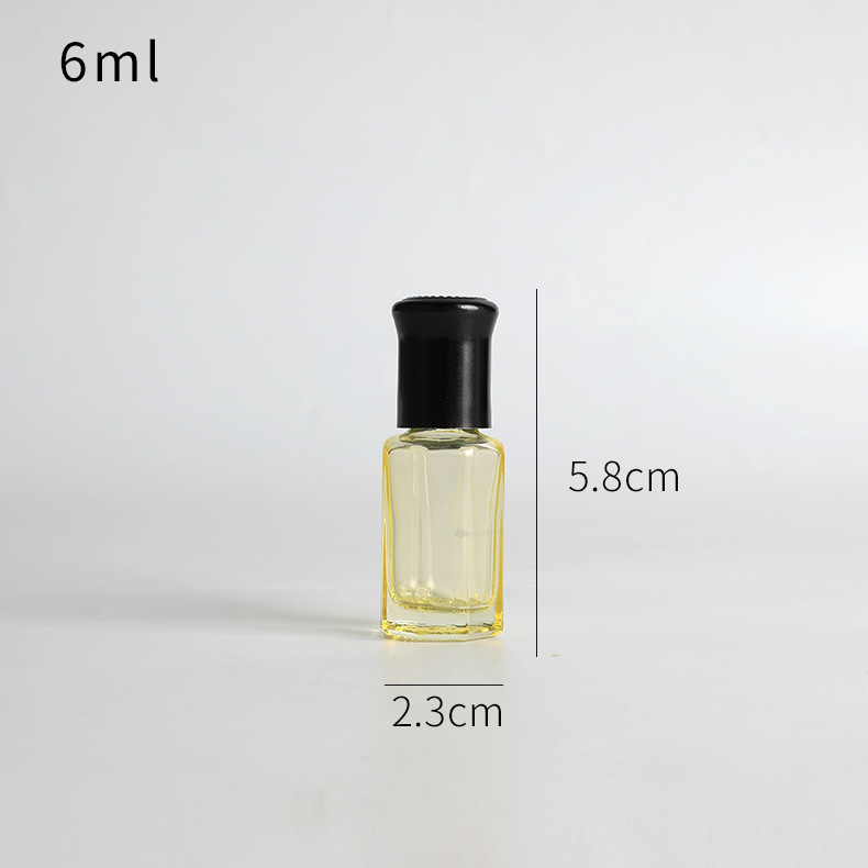 Botella de bola de rodillo de 10ml botella de perfume de aceite esencial de vidrio engrosado colorido sub-botella de viaje pequeña botella vacía botella de cuentas de muestra de masaje