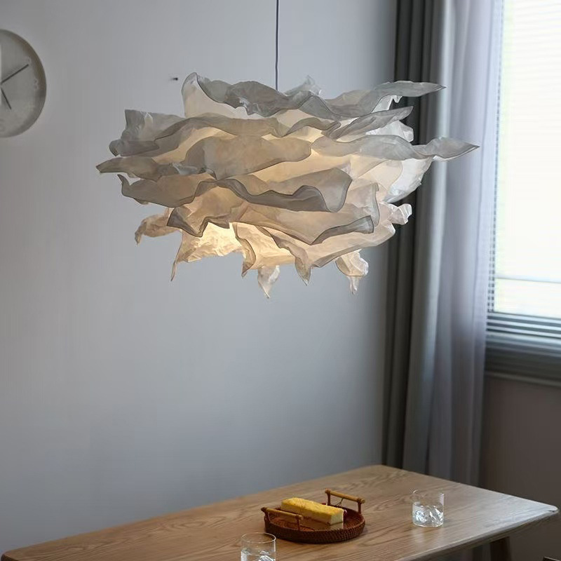 Japanese Style Diy Paper Art Chandelier Creative Clouds Bedroom Study Lamp Clothing Store Homestay Bar Decorative Lamp
