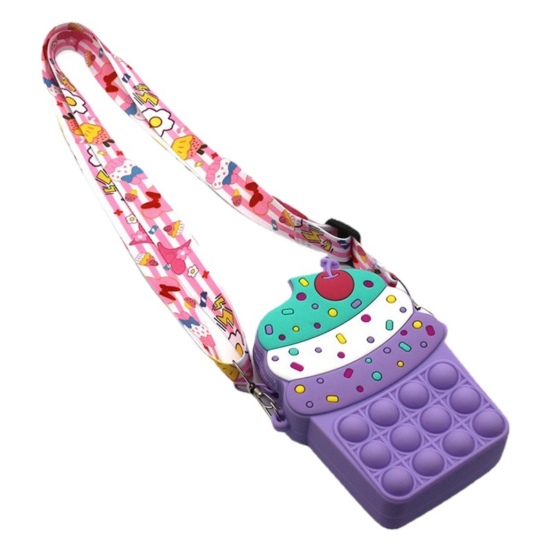 Ratón asesino pionero bolso de hombro moda bebé monedero silicona niña mensajero bolsa niño estilo occidental crossbody bolsa