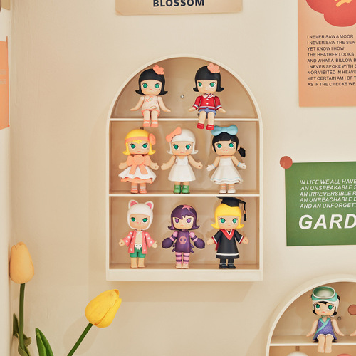 Blind Box Storage and Display Rack Living Room Pop Mart Wall Mounted Decor Figure Display Cabinet Doll Figure Toy Shelf Wall Mounted Cabinet