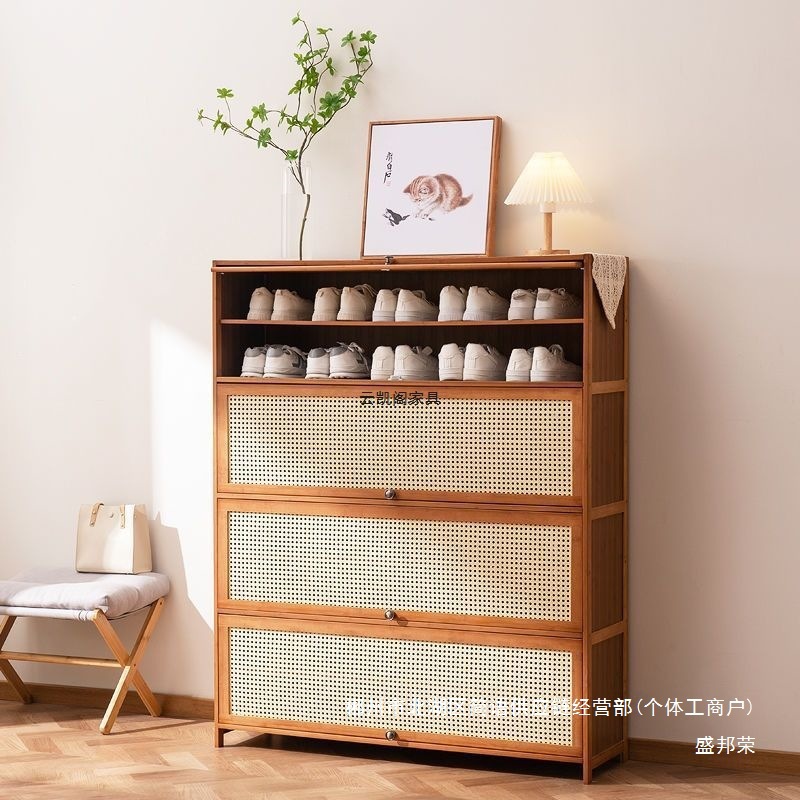 Fábrica directa puerta doméstica almacenamiento interior de gran capacidad ahorrar espacio gabinete de zapatos simple a prueba de polvo dormitorio de alquiler de vivienda