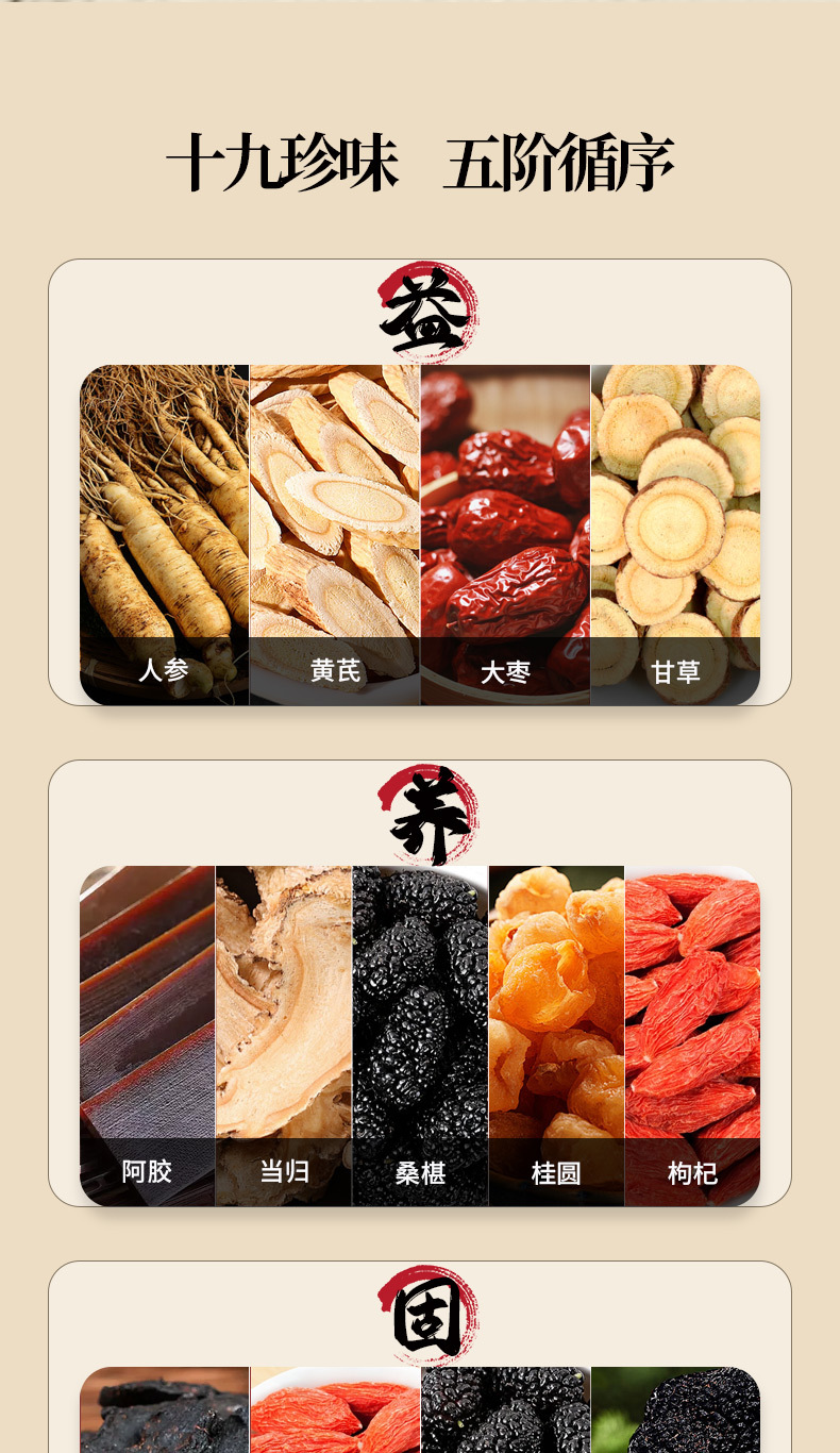 Gui Yuan Mo Xu Gao (归元墨须膏) — Traditional Herbal Nourishing Paste with Ginseng & Goji, 260g specifications