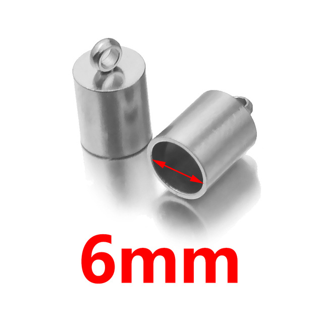 Cadena de cubo de acero inoxidable hebilla de cuerda de cuero hebilla de conexión de cuerda DIY pulsera tobillera accesorios de joyería hechos a mano en stock