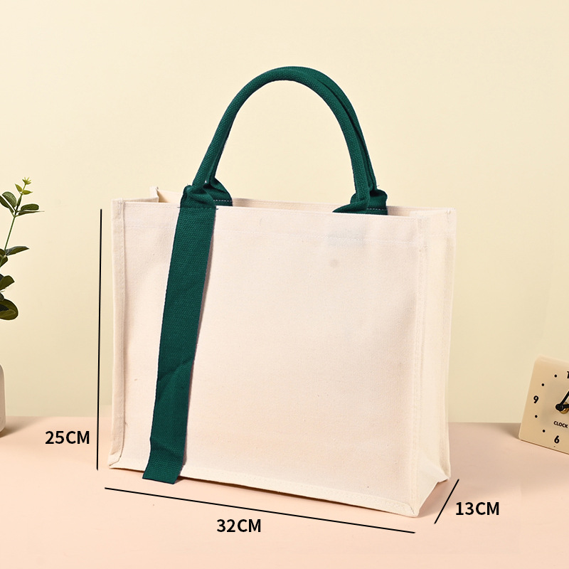 Blank green;32*25*13;tote bag