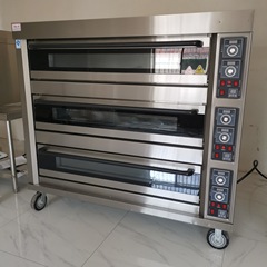 三層 9 プレート電気加熱オーブン業務用キッチン食品ベーキングオーブン大型ケーキタルトビスケットオーブン