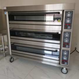 三层九盘电热烤箱商用 厨房食品烘焙烤炉 大型蛋糕蛋挞饼干烤箱