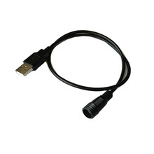 ͨ��12V�Դ�^DC5.5-2.1mmĸ�^��ˮUSB�D�A�^DCĸ�^��늾�0.5��