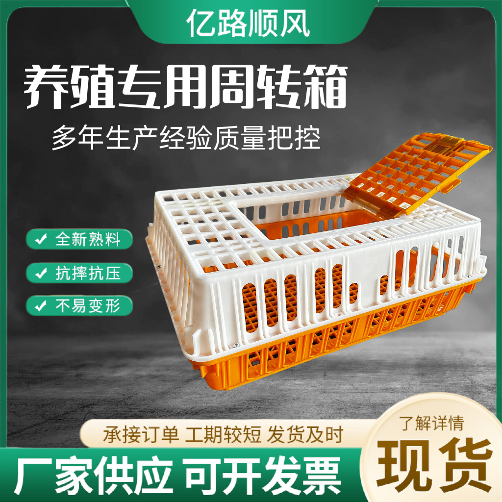 Los fabricantes suministran jaulas de plástico para pollos gruesos, pollos, patos, gansos, palomas y conejos.