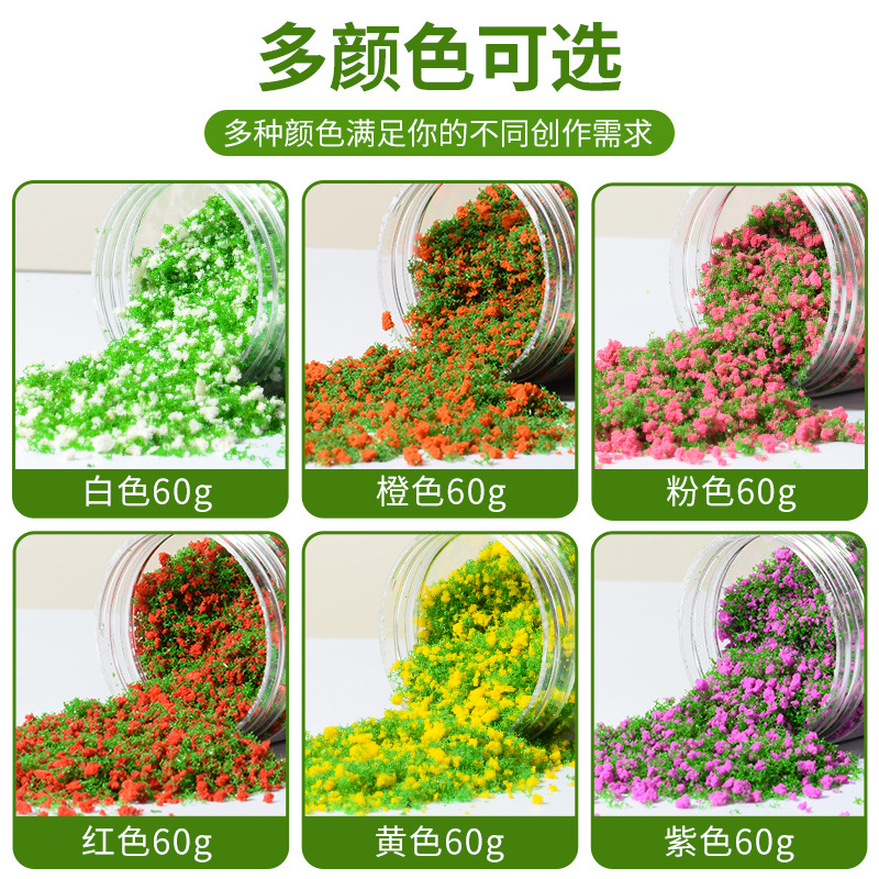 Crab Kingdom Sand Table Architectural Model Materials Micro Landscape DIY Handmade Artificial Trees, Grass, and Flowers