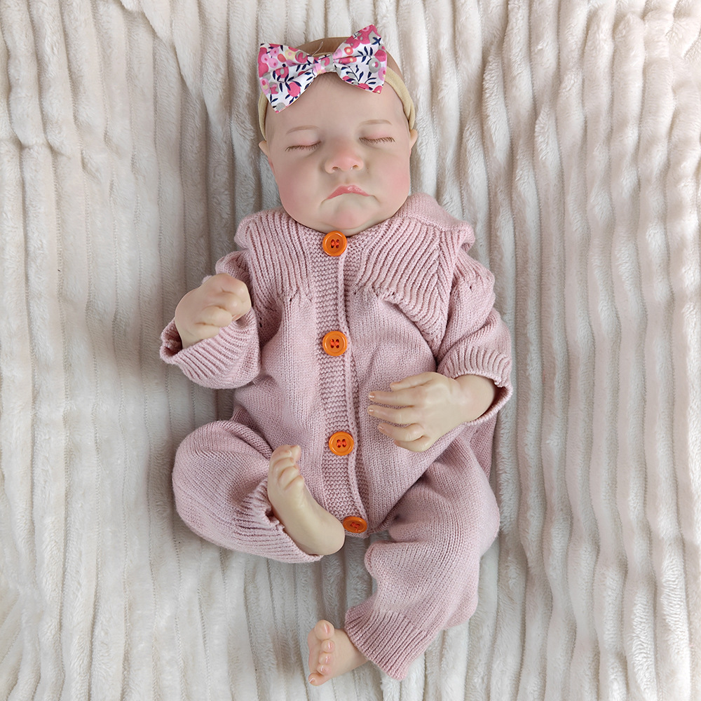 46 cm Renacido bebé simulación muñeca renacida muñeca vasos sanguíneos venosos visibles muñeca infantil