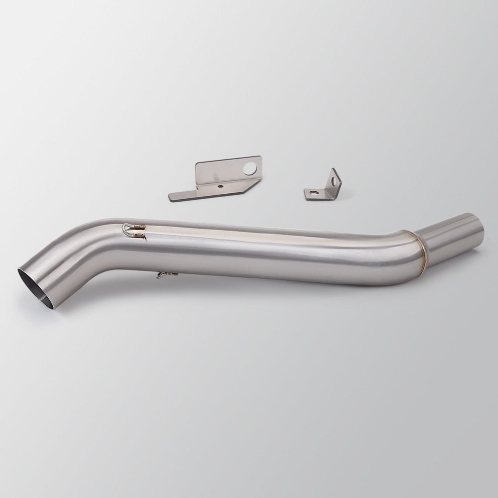 Motorcycle modification Bajaj Bajaj NS200 stainless steel middle section exhaust pipe special non-destructive installation