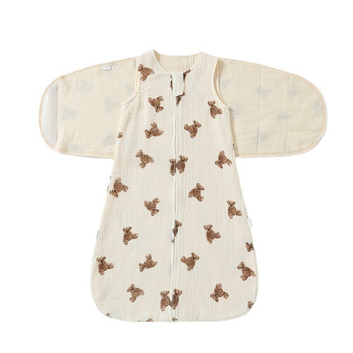 Swaddle sleeping bag anti-jump baby newborn baby spring, summer and autumn wrap pure cotton gauze anti-kick quilt thin section