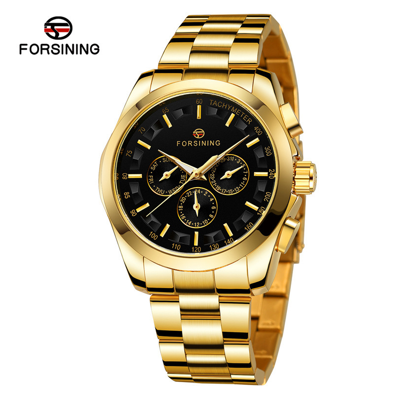 Forsining6917m3r2 nuevos hombres de seis pines mecánico automático reloj personalizado regalo tendencia de la moda