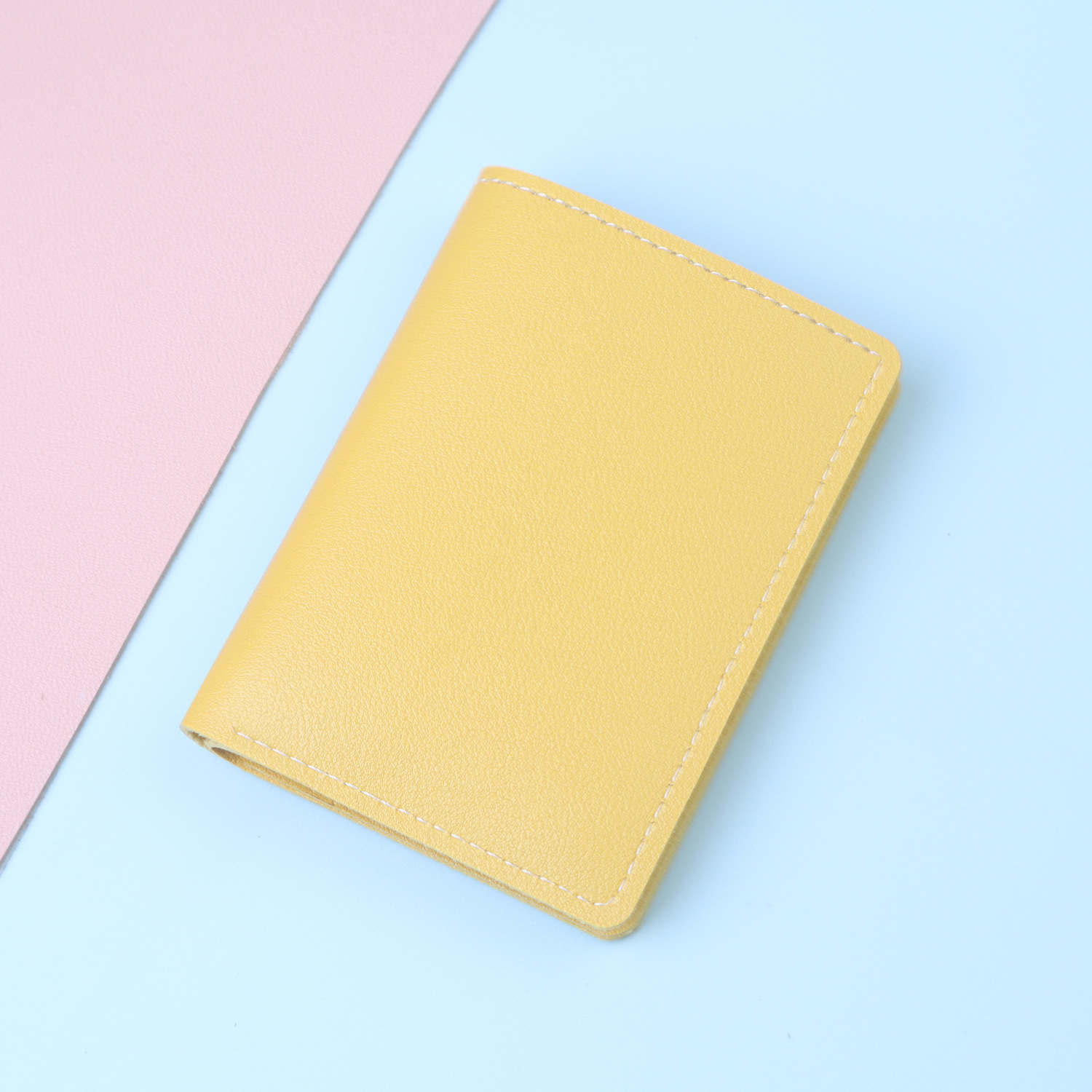 Mini bolso de tarjeta para mujer, billetera, dos en uno, clip de cuero pequeño para mujer, billetera vertical para mujer, cubierta de licencia de conducir simple para mujer