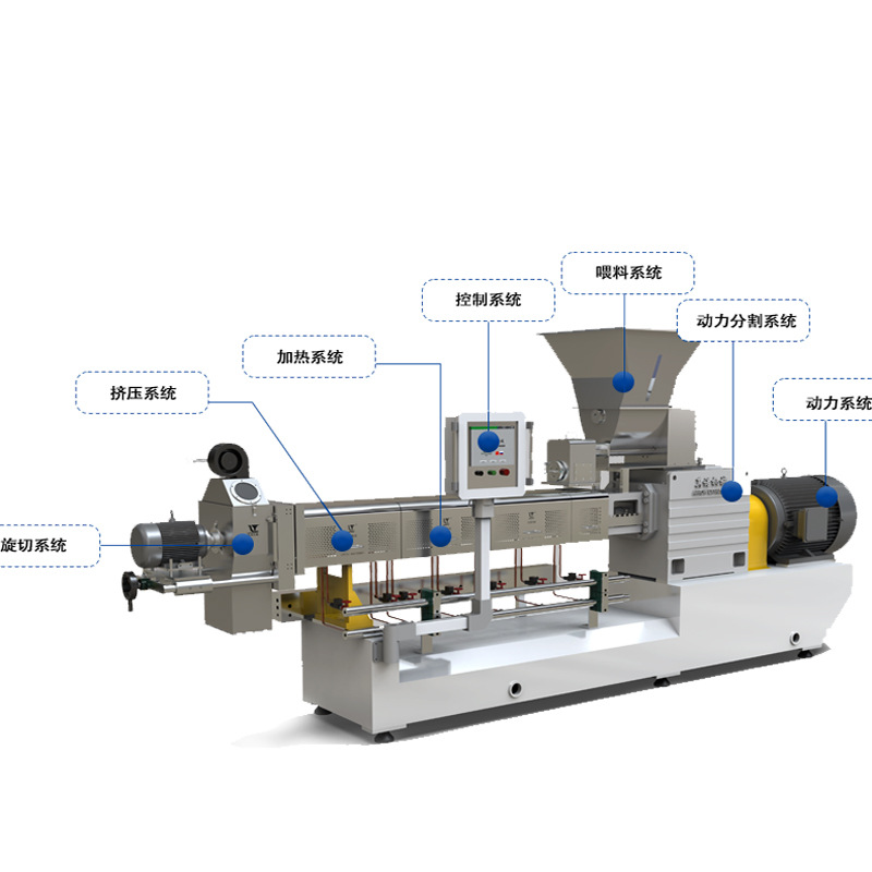 Equipo de producción de salvado de pan americano granular de salvado de aguja máquina de procesamiento de salvado de cinco estrellas extrusora fuente fabricante