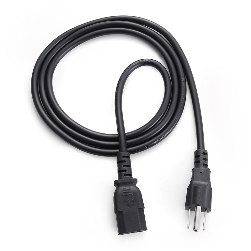 Cola estándar americana del cable eléctrico de la cola del cable eléctrico del enchufe del estándar tres americano