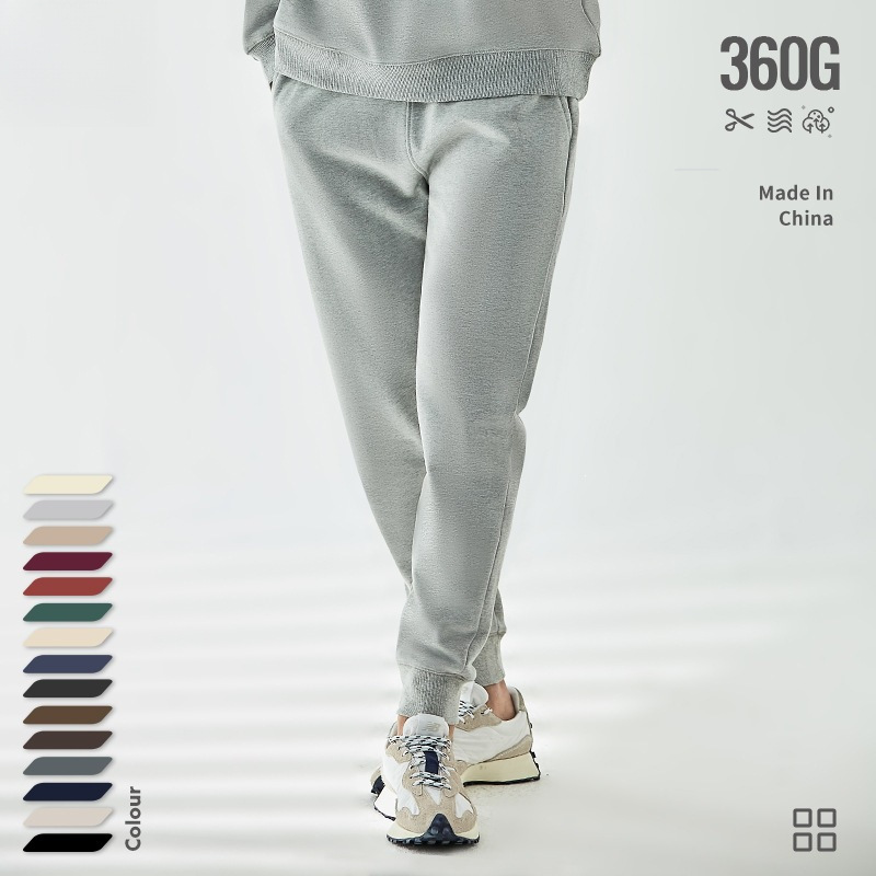 Heavyweight Pure Cotton European and American Trendy Brand American Retro Japanese Style Sports Jogger Pants with Drawstring Cuffs for Men Heavyweight Pure Cotton European and American Trendy Brand American Retro Japanese Style Sports Jogger Pants with Drawstring Cuffs for Men