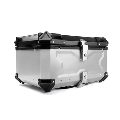 Motorcycle Aluminum Alloy Tail Motorcycle trunk - 100l-x-silver