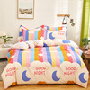 Cotton denim 100% pure cotton Twill 4 sets sheet Quilt cover Double 1.2 Three-piece Suite Bedclothes