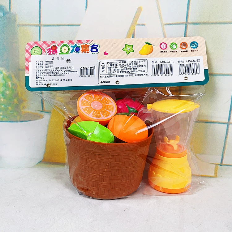 Ручная семейная корзина, игрушка, тележка для фруктов, набор