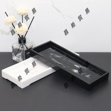 酒店洗手液瓶托盘卫浴托盘卫生间套件浴室洗漱用品托盘样板房摆件