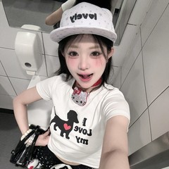 原创星星可爱猫猫耳朵卡通动漫平檐可调节帽夏季百搭帽子