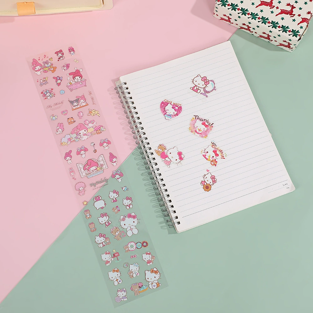 Sanrio, наклейки, милые мультяшные наклейки для детей, чехол для телефона, планировщик