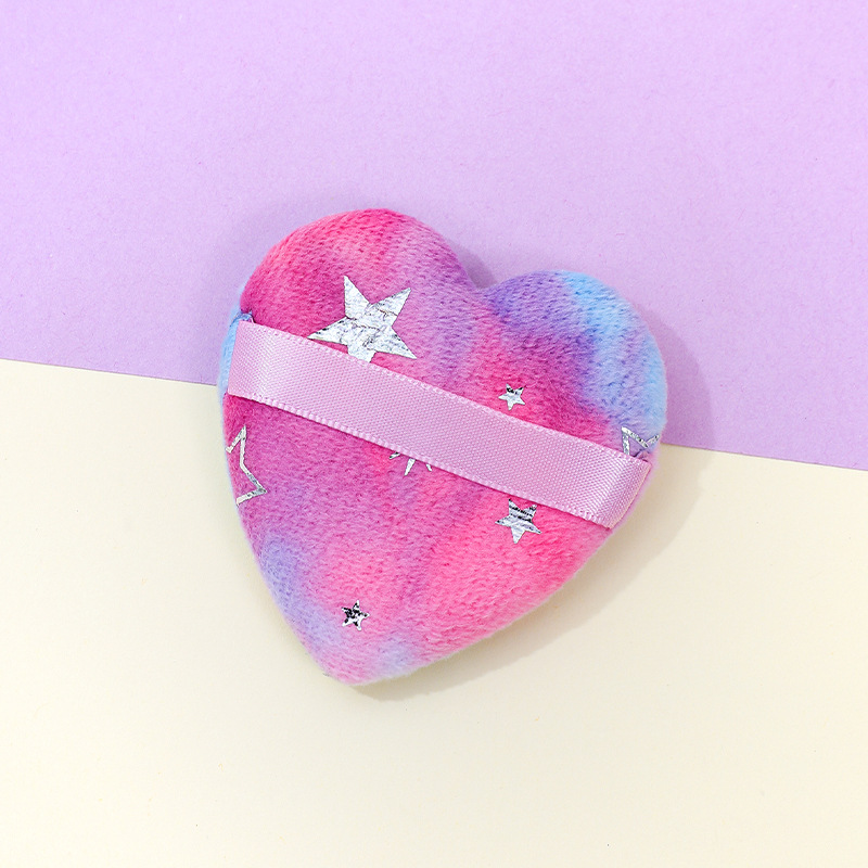 Fábrica personalizada amor en forma de corazón soplo de flocado corto no come polvo brillante cristal largo flocado diseño puede imprimir logotipo al por mayor