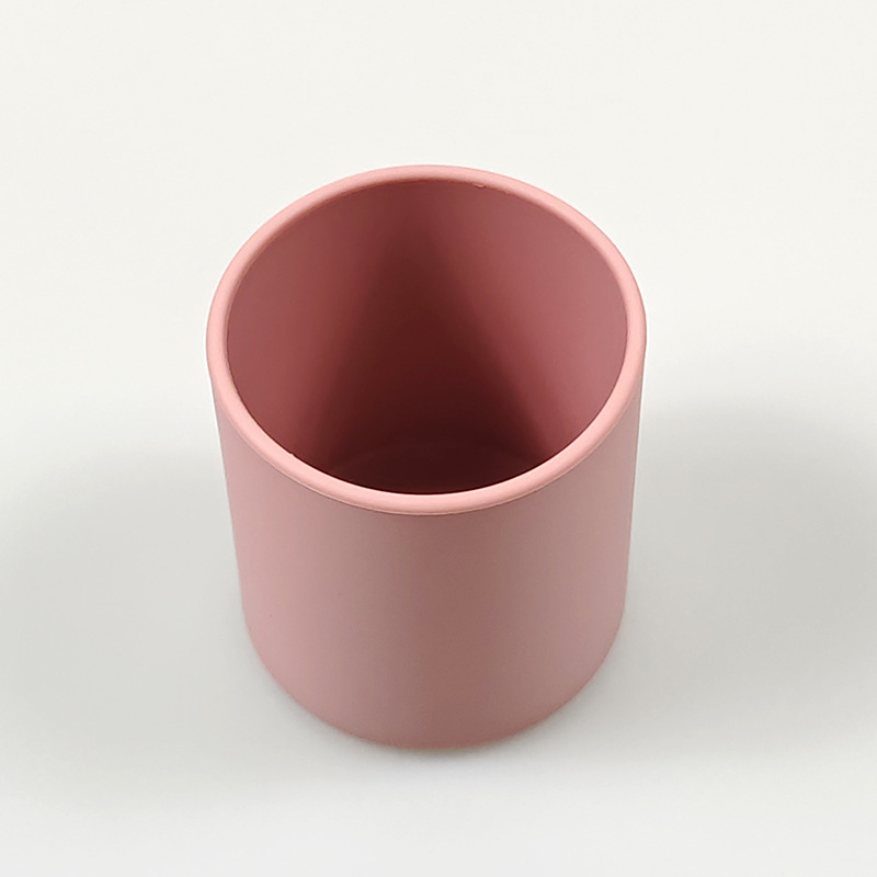 Taza de agua para niños Taza de agua de silicona Mini taza de agua Taza de agua de entrenamiento recta Taza de silicona para bebés Taza de agua para bebés