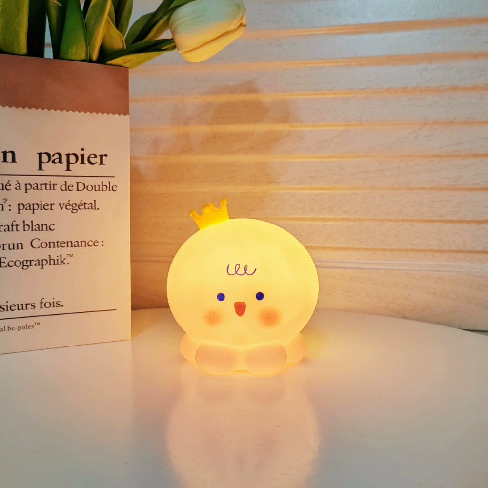 LED Cartoon Night Light, Battery-Powered Cute Animal Lamp, Bedside Desk Decor, 7–11 cm