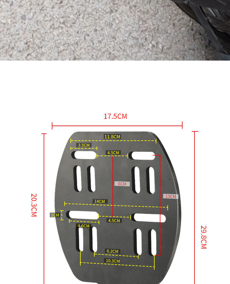 Rear Tail Rack Modification Bracket for Electric Vehicles, Universal Rear Box Tail Rack, Universal Fixed Bracket for Electric Vehicle Trunk