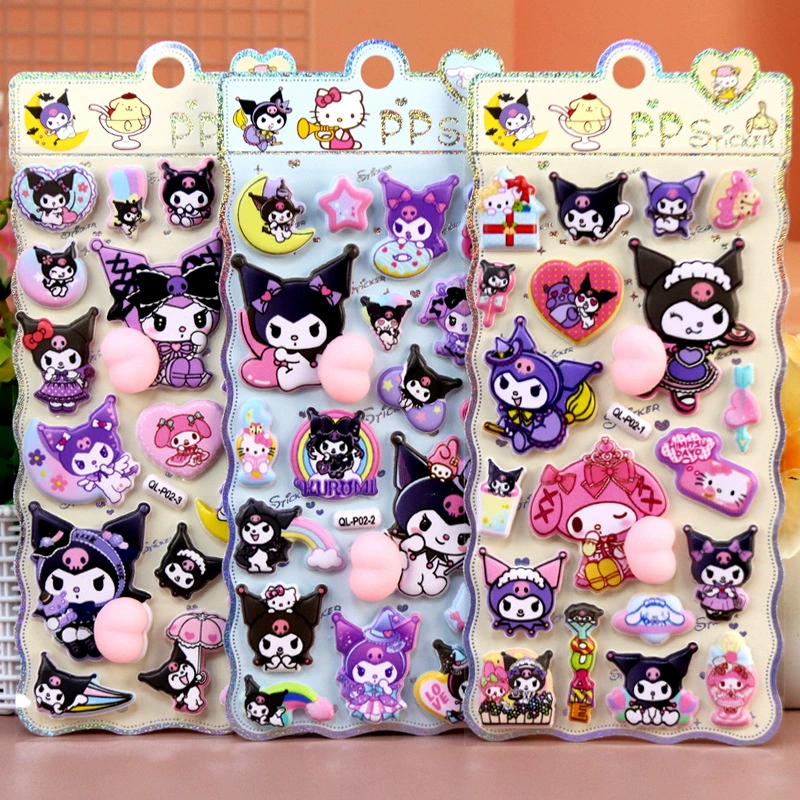 Sanrio, гель для кожи ягодиц, детская наклейка с мультфильма, антистресс, единорог, панда