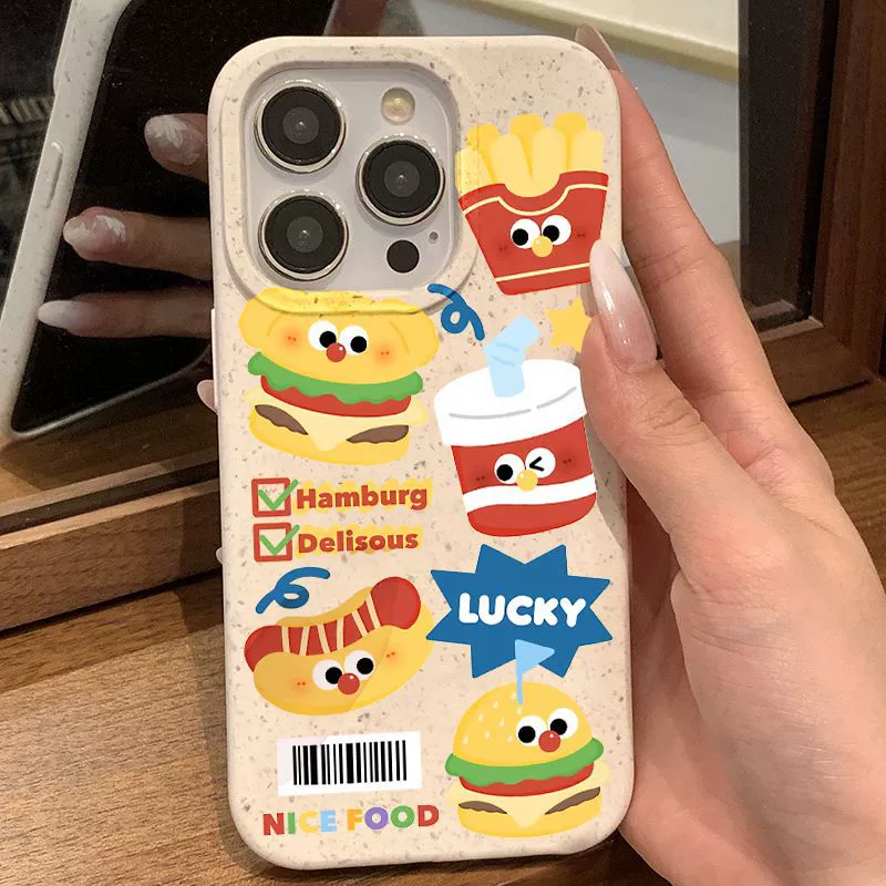 Совместимый милый чехол для телефона, iphone, 16promax, 13, защита от падения