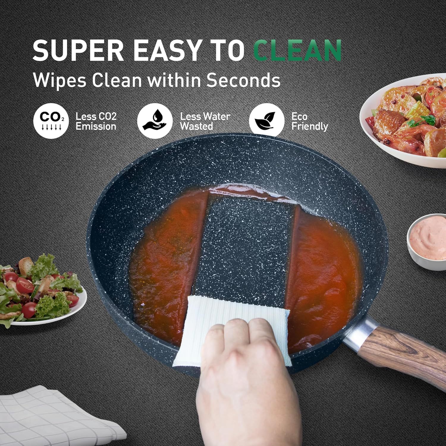 Juego de ollas domésticas transfronterizas, olla antiadherente de piedra médica, juego de olla de aluminio, cocina de inducción de 12 piezas, universal