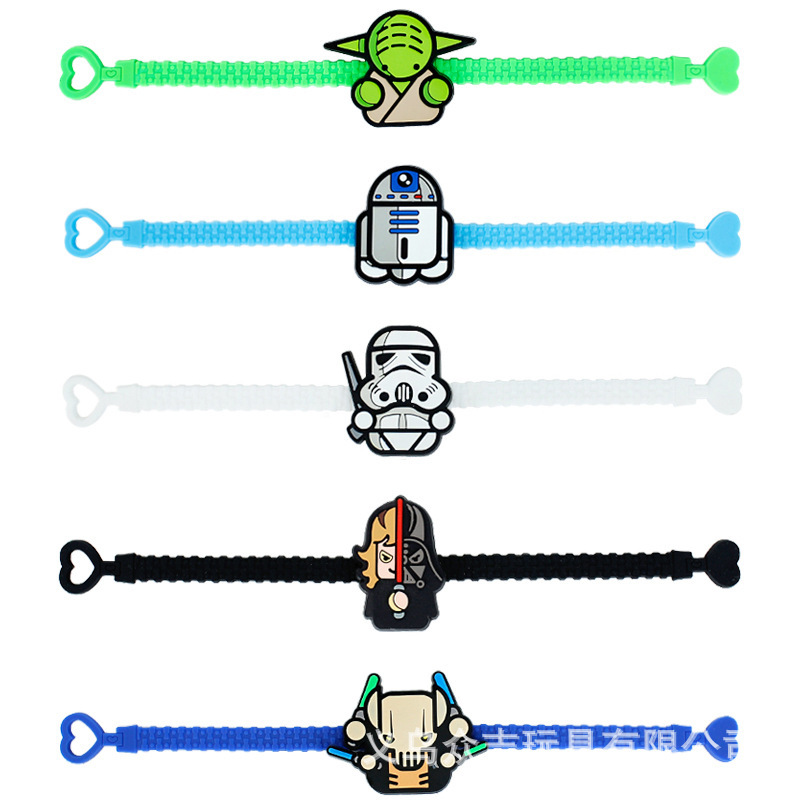 Harajuku Retro Cute Kidsren's Silicone Bracelet ins Cool Girl Colorful Couple Bracelet Men's and Women's Bracelet