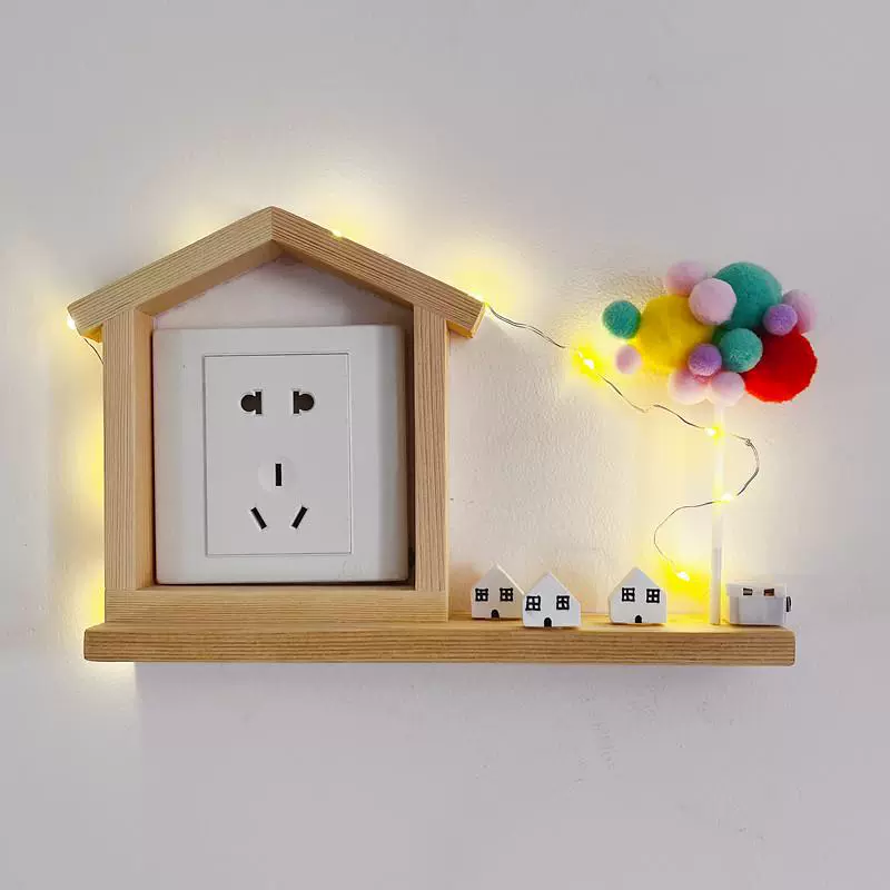 Новая наклейка на переключатель в кремовом стиле, защитная крышка для гостиной, дома, свадебной комнаты, декоративная наклейка из цельного дерева, световая цепочка, декоративная рамка