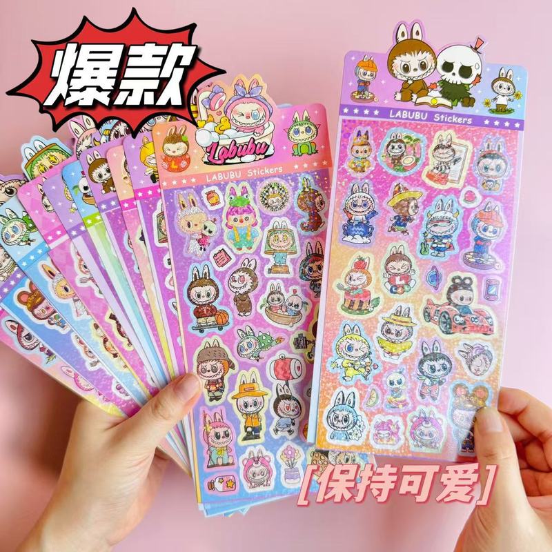 漫画ラブブガカステッカー装飾ステッカー組み合わせガカレーザー diy ハンドブックステッカー漫画ステッカー|undefined
